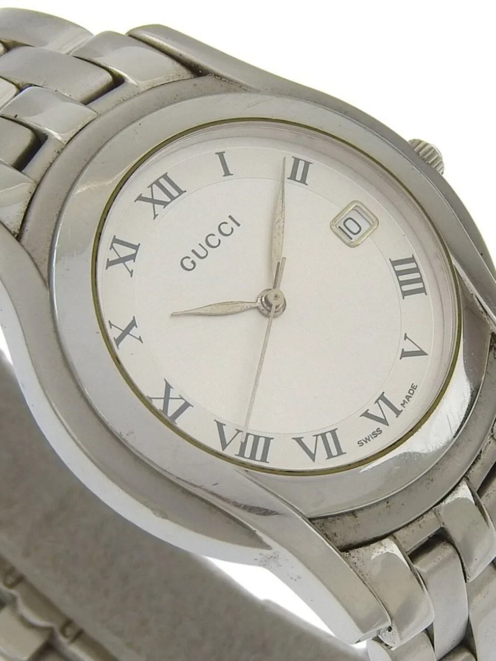 GUCCI Watches 5500M Silver SilverDial Stainless Steel Quartz Analog displa... - Picture 10 of 13